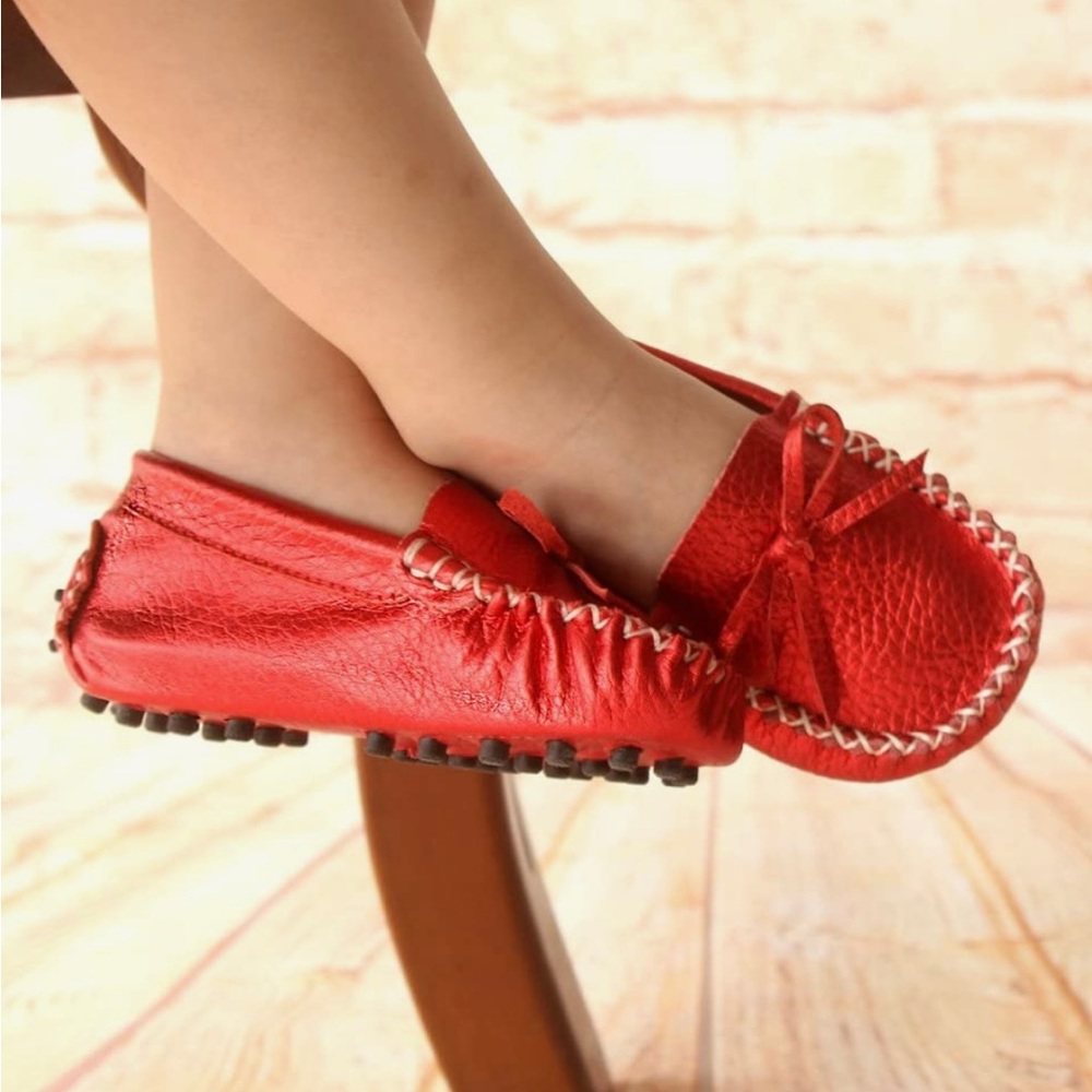 Augusta toddler 9 Gommino sole leather moccasins NWOT